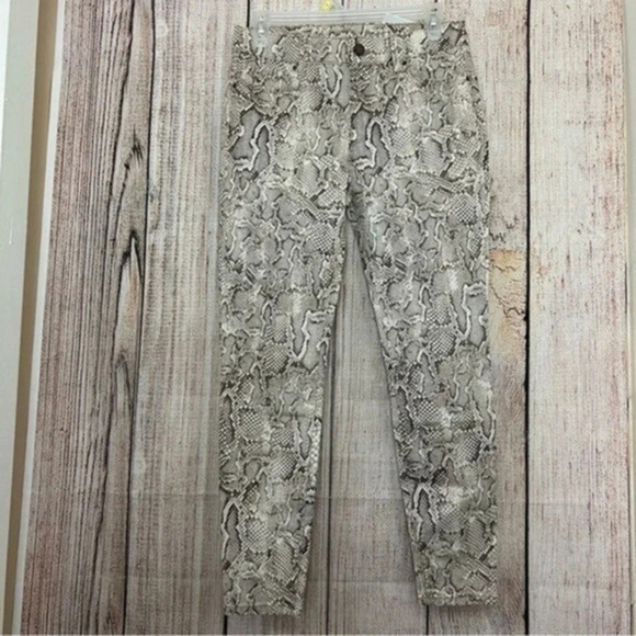 White House Black Market Denim - White House Black market Snake Print Skinny size 4P